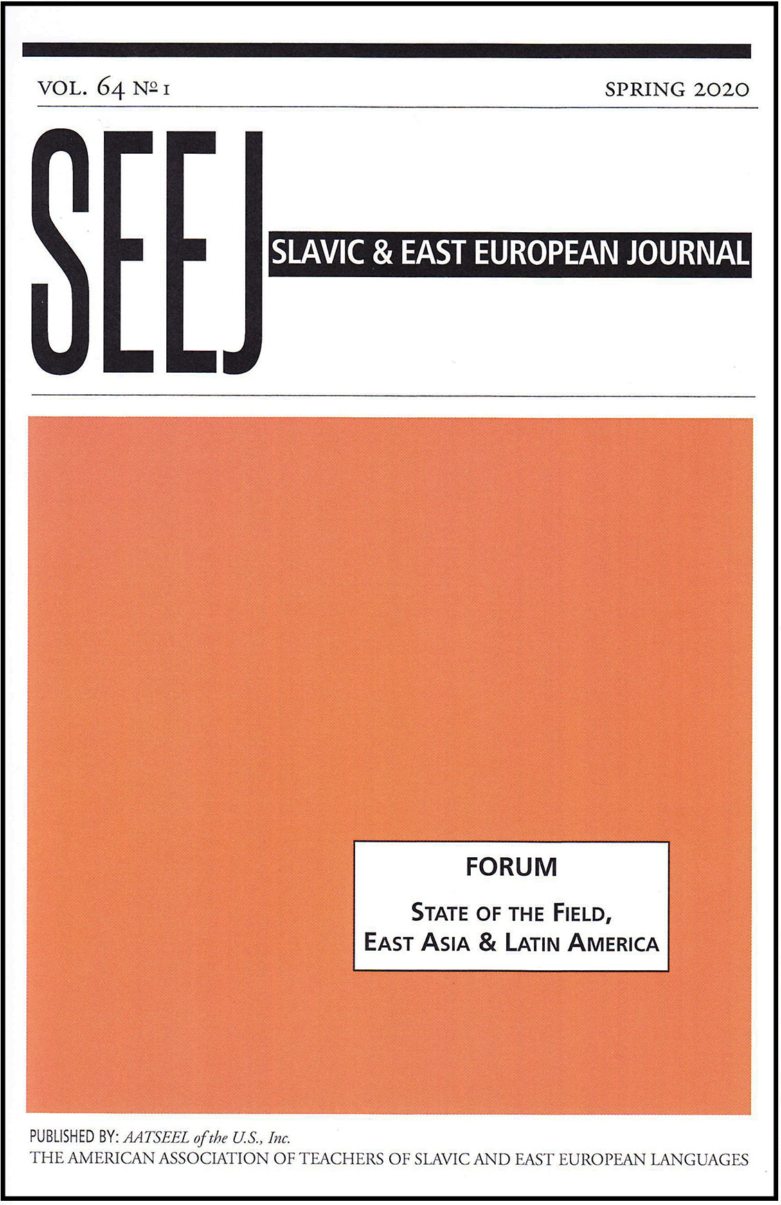 Current SEEJ Issue Cover